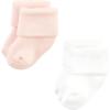 image:imageHudson Baby babygirls Cotton Rich Newborn and Terry SocksSolid Pink Neutral