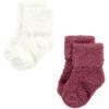 image:imageHudson Baby babygirls Cotton Rich Newborn and Terry SocksSolid Wild Rose Pink