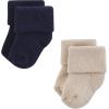 image:imageHudson Baby unisexbaby Cotton Rich Newborn and Terry SocksBlue Teal Neutral