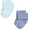 image:imageHudson Baby unisexbaby Cotton Rich Newborn and Terry SocksBlue Teal Neutral