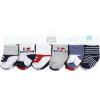 image:imageHudson Baby unisexbaby Cotton Rich Newborn and Terry SocksMom Dad Boy Navy Red