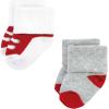 image:imageHudson Baby unisexbaby Cotton Rich Newborn and Terry SocksMom Dad Boy Navy Red