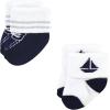 image:imageHudson Baby unisexbaby Cotton Rich Newborn and Terry SocksNautical 12pack