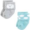 image:imageHudson Baby unisexbaby Cotton Rich Newborn and Terry SocksSunshine and Clouds