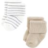 image:imageHudson Baby unisexbaby Cotton Rich Newborn and Terry SocksTribal Cream