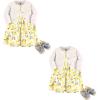 image:imageHudson Baby Baby Girls Cotton Dress Cardigan and Shoe Multipack SetLemon 6piece