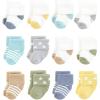 image:imageHudson Baby Infant Boy Cotton Rich Newborn and Terry Socks Boy Asst Stars 612 Months