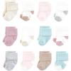 image:imageHudson Baby Infant Girl Cotton Rich Newborn and Terry Socks Girl Soft Asst Colors 06 Months