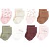 image:imageHudson Baby Infant Girl Cotton Rich Newborn and Terry Socks Pink Dainty Floral 612 Months