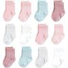 image:imageHudson Baby Infant Girl Cotton Rich Newborn and Terry Socks Soft Dots 612 Months