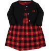 Gold Heart Buffalo Plaid