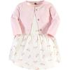 image:imageHudson Baby Infant and Toddler Girls Cotton Dress and Cardigan SetGold Unicorn