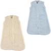 image:imageHudson Baby Safe Sleep Cozy Warm Wearable Sleeping BagBlue Cream Sherpa