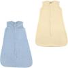 image:imageHudson Baby Safe Sleep Fleece Wearable Sleeping Bag Blue and Cream 1824 Months