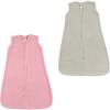 image:imageHudson Baby Safe Sleep Fleece Wearable Sleeping Bag Pink andGray 06 Months
