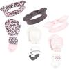 image:imageHudson Baby Unisex Baby Caps Mittens and Socks Set 06 MonthsLeopard