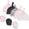 image:imageHudson Baby Unisex Baby Cotton Cap and Scratch Mitten SetBerry Floral
