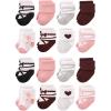 image:imageHudson Baby Unisex Baby Cotton Rich Baby Terry Socks 16PackBallet Burgundy