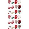 image:imageHudson Baby Unisex Baby Cotton Rich Baby Terry Socks 24Pack12 Days of Christmas Girl