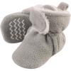 image:imageHudson Baby Unisex Baby Cozy Fleece and Faux Sherpa BootiesNeutral Gray