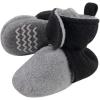 image:imageHudson Baby UnisexBaby Cozy Fleece BootiesSlipper SockBlack Heather Gray