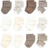 Beige Stripe 12 Pack