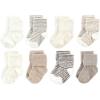 Beige Stripe 8 Pack
