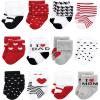 Mom and Dad Girl Red Black 12-pack