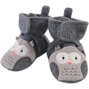 image:imageHudson Baby Animal Fleece Lined Booties Gray Owl 2 Toddler 2T