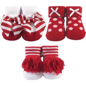 image:imageHudson Baby Baby Socks Gift SetRed White Stripe