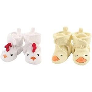 image:imageHudson Baby Cozy Fleece Booties 2PackChickenYellow Duck