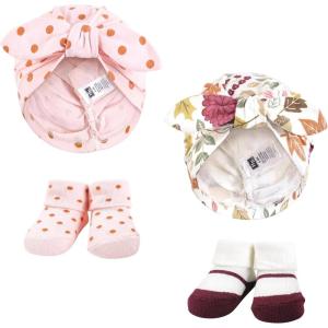 image:imageHudson Baby Infant Girls Turban and Socks Set One SizeAcorn Botanical