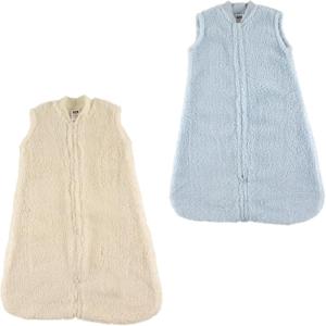 image:imageHudson Baby Safe Sleep Cozy Warm Wearable Sleeping BagBlue Cream Sherpa