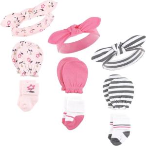 image:imageHudson Baby Unisex Baby Caps Mittens and Socks Set 06 MonthsFairytale