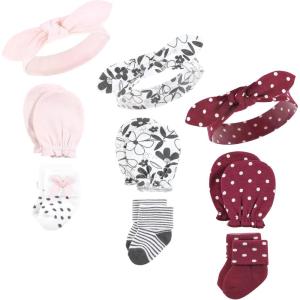 image:imageHudson Baby Unisex Baby Caps Mittens and Socks Set 06 MonthsRetro Floral