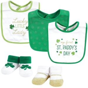 image:imageHudson Baby Unisex Baby Cotton Bib and Sock Set Cowgirl One SizeLucky Lady