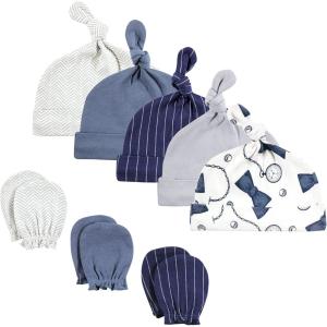 image:imageHudson Baby Unisex Baby Cotton Cap and Scratch Mitten SetPocket Watch