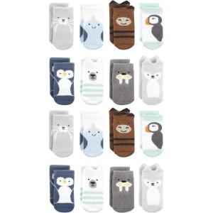 image:imageHudson Baby Unisex Baby Cotton Rich Baby Terry Socks 16PackArctic Animals