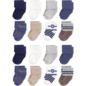 image:imageHudson Baby Unisex Baby Cotton Rich Baby Terry Socks 16PackBear
