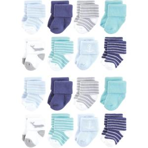 image:imageHudson Baby Unisex Baby Cotton Rich Baby Terry Socks 16PackGray Whale