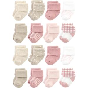 image:imageHudson Baby Unisex Baby Cotton Rich Baby Terry Socks 16PackMauve Taupe