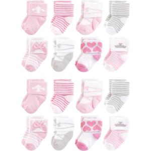 image:imageHudson Baby Unisex Baby Cotton Rich Baby Terry Socks 16PackRoyal