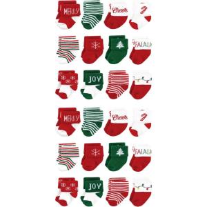 image:imageHudson Baby Unisex Baby Cotton Rich Baby Terry Socks 24Pack12 Days of Christmas Falala