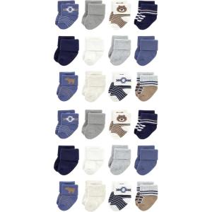 image:imageHudson Baby Unisex Baby Cotton Rich Baby Terry Socks 24PackBear