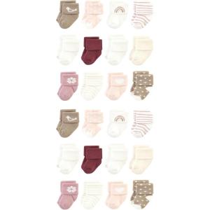 image:imageHudson Baby Unisex Baby Cotton Rich Baby Terry Socks 24PackBlush Heart