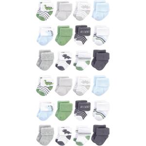 image:imageHudson Baby Unisex Baby Cotton Rich Baby Terry Socks 24PackBoy Dino