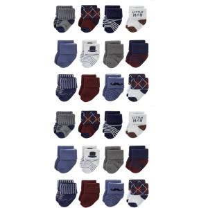image:imageHudson Baby Unisex Baby Cotton Rich Baby Terry Socks 24PackGentleman