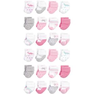 image:imageHudson Baby Unisex Baby Cotton Rich Baby Terry Socks 24PackGirl Dino