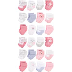 image:imageHudson Baby Unisex Baby Cotton Rich Baby Terry Socks 24PackGirl Safari