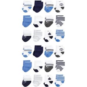 image:imageHudson Baby Unisex Baby Cotton Rich Baby Terry Socks 24PackNautical
